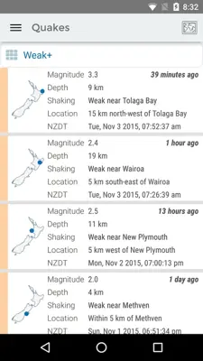 GeoNet Quake android App screenshot 12